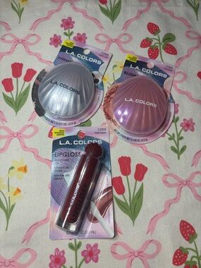 3 New L.A. COLORS Iridescent Shell Makeup Bundle